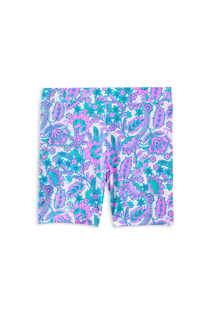 Milky Paisley Bloom Bike Short