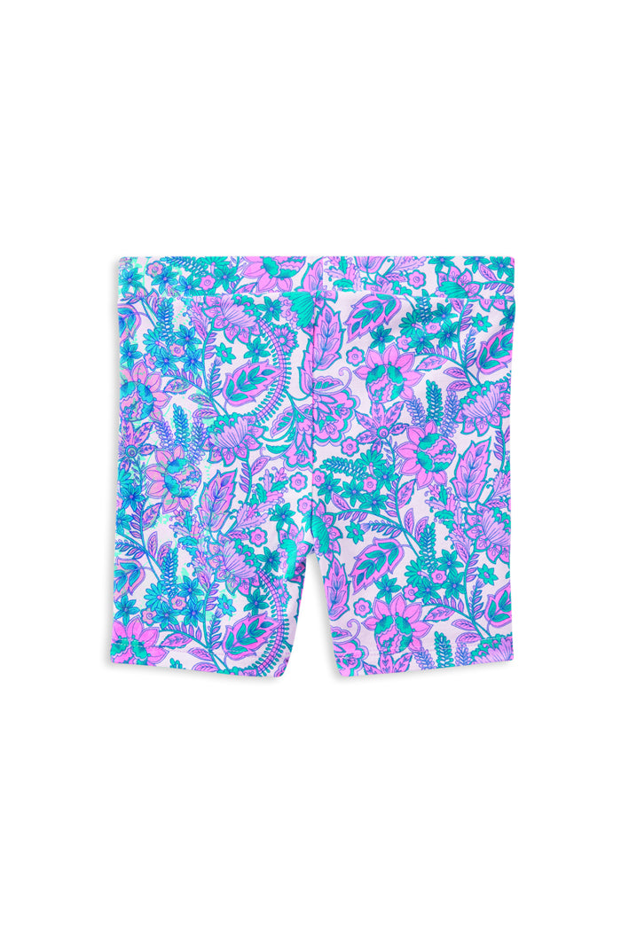 Milky Paisley Bloom Bike Short