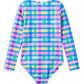 Milky Picnic Check Long Sleeve Swimsuit