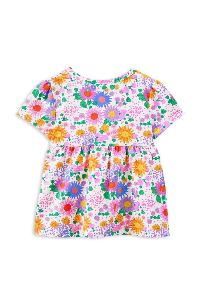 Milky Sunshine Floral Swing Tee