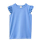 Milky Blue Broderie Frill Tee