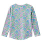 Milky Forget Me Not Henley Long Sleeve Tee Floral