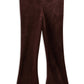 Milky Espresso Velour Flares