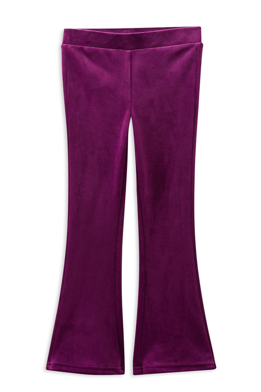 Milky Berry Velour Flares