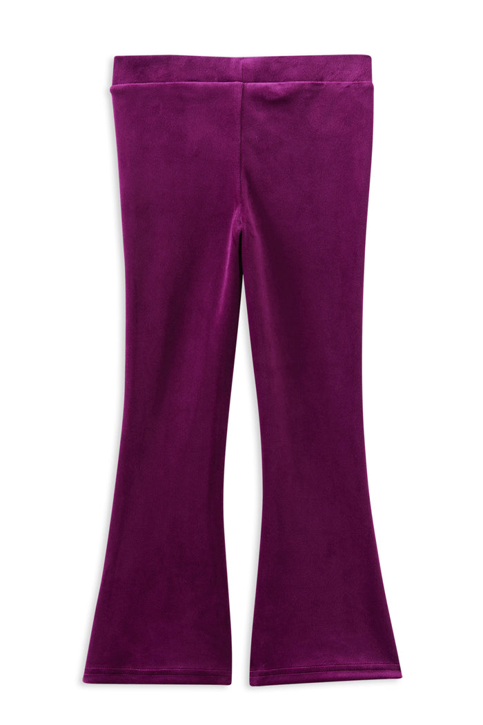 Milky Berry Velour Flares