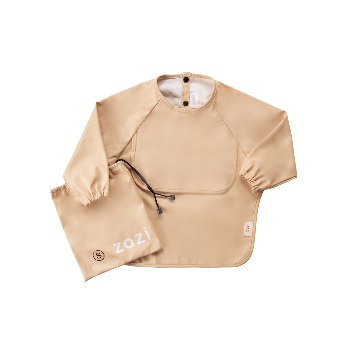 Zazi Small Sleeved Bib Vanilla