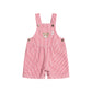 Huxbaby Chill Red Stripe Short Overalls