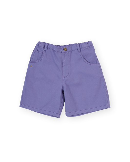 Goldie + Ace Wide Leg Apple Denim Shorts