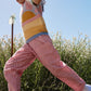 Goldie + Ace Lightweight Gingham Kit Pocket Pant Pink