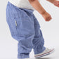 Goldie + Ace Lightweight Check Kit Pocket Pant Blue