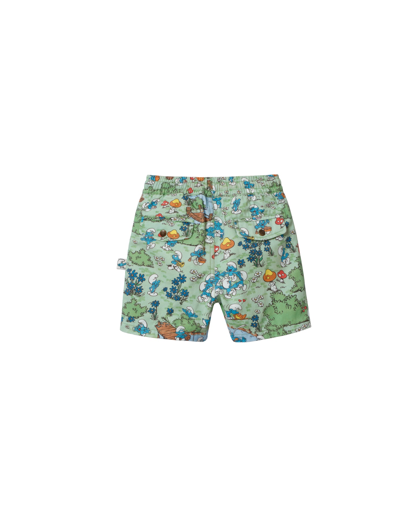 Goldie + Ace The Smurfs Village Print Shorts