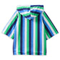 Milky Stripe Terry Towelling Cover Up