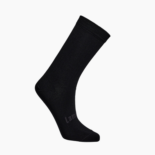 Lamington Child Merino Crew Socks Black