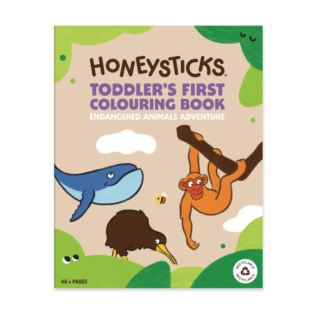 Honeysticks Colouring Book - Endangered Species