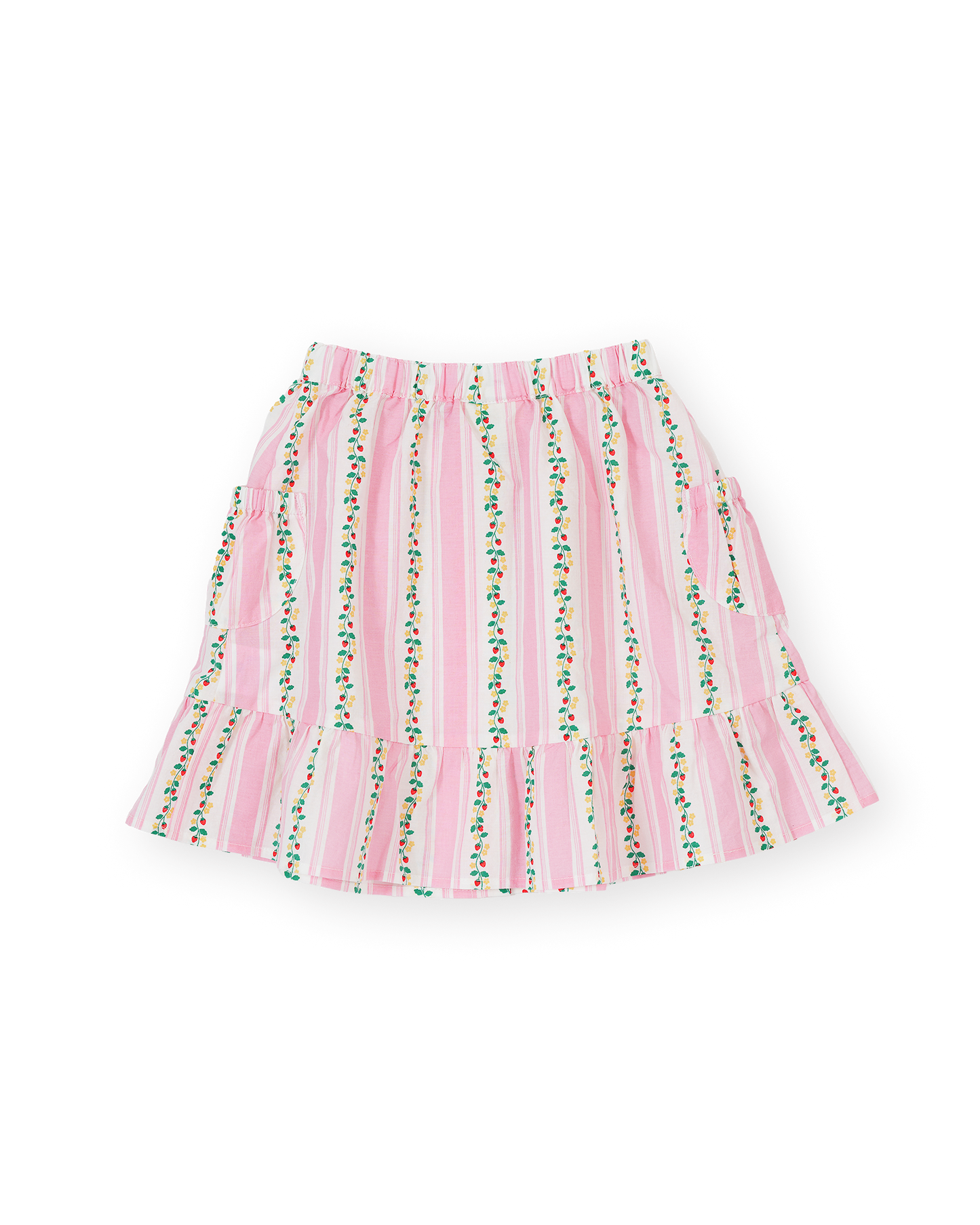 Goldie + Ace Antique Stripe Strawberry Peplum Skirt