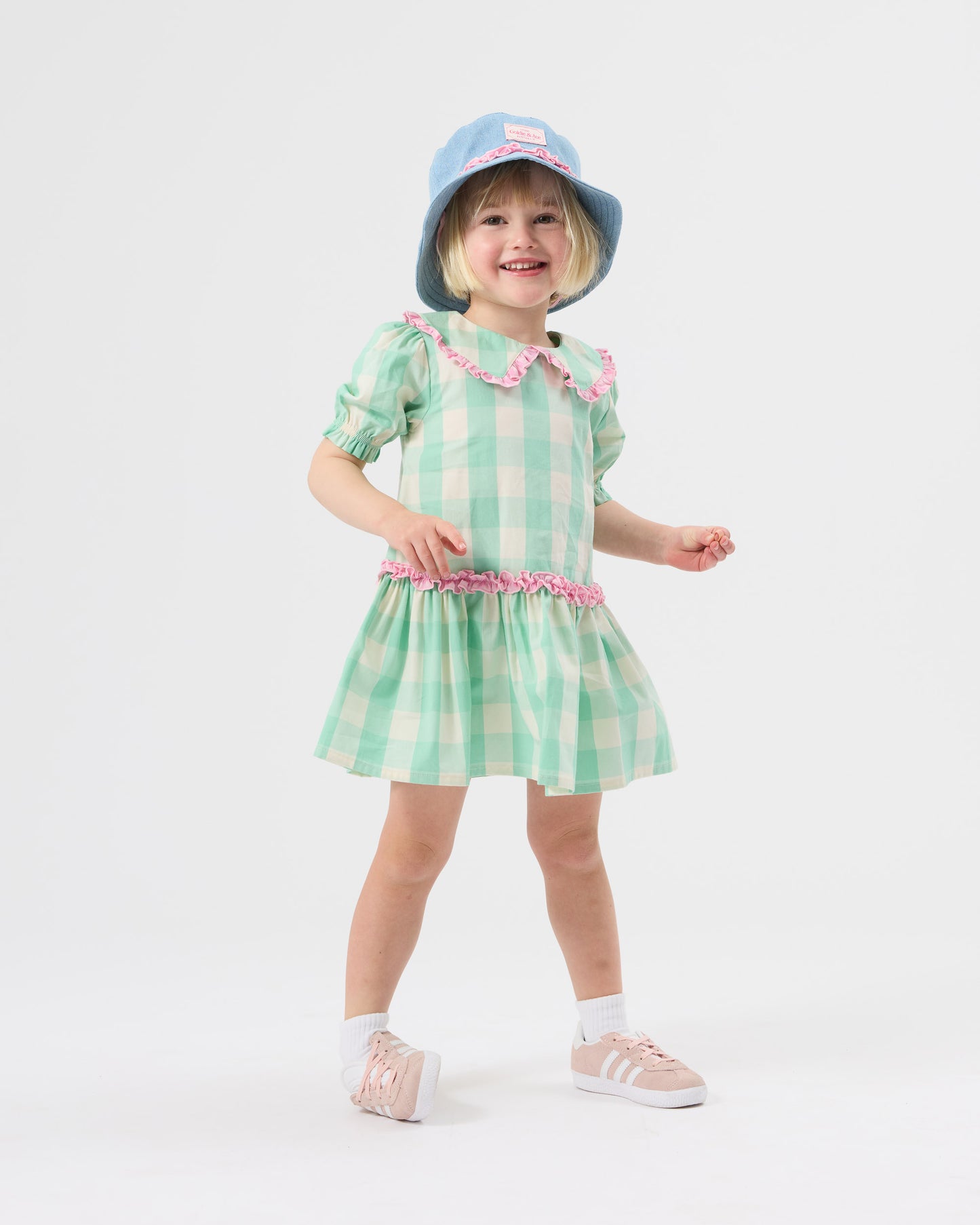 Goldie + Ace Gingham Collar Dress