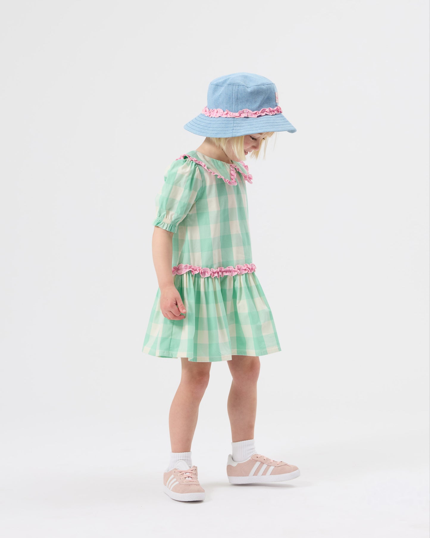 Goldie + Ace Gingham Collar Dress