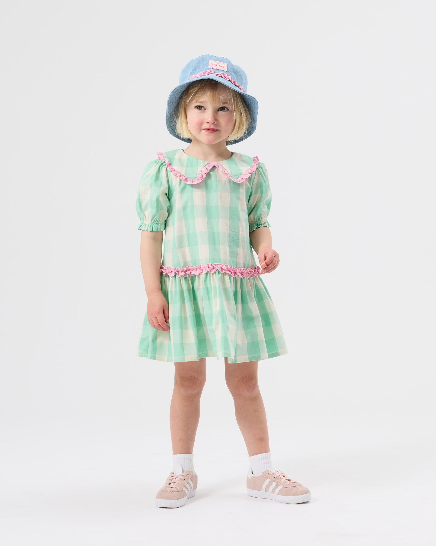 Goldie + Ace Gingham Collar Dress