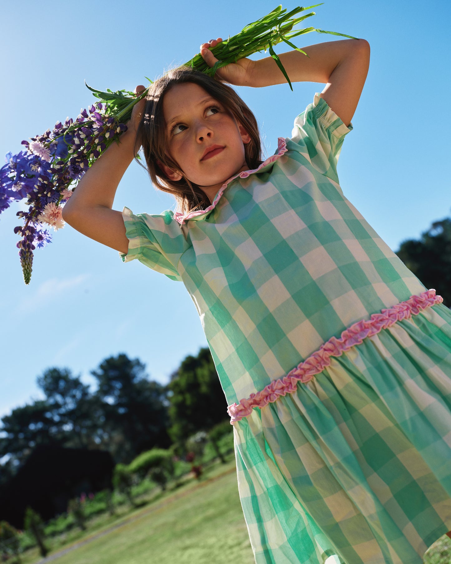Goldie + Ace Gingham Collar Dress