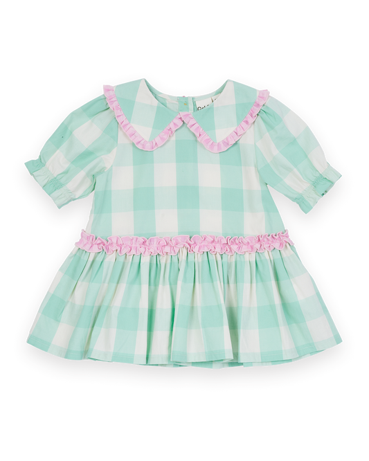 Goldie + Ace Gingham Collar Dress