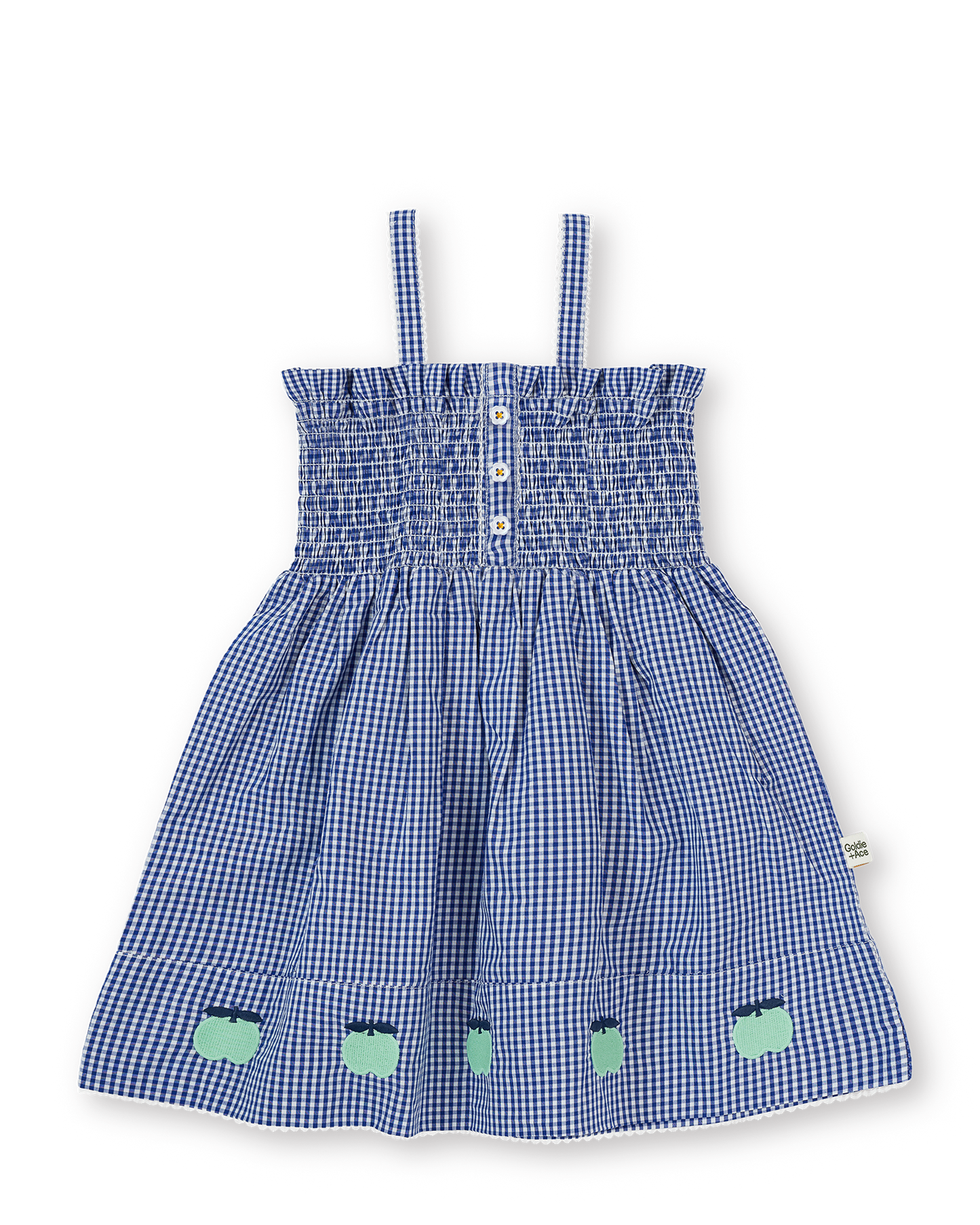 Goldie + Ace Shirred Gingham Apple Dress
