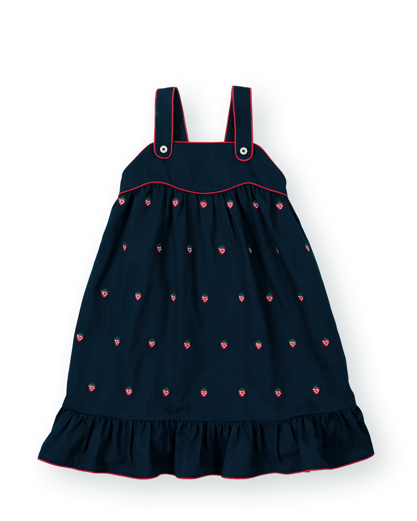 Goldie + Ace Mini Strawberry Embroidered Dress