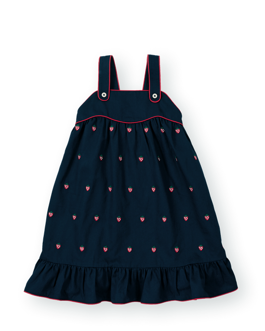 Goldie + Ace Mini Strawberry Embroidered Dress