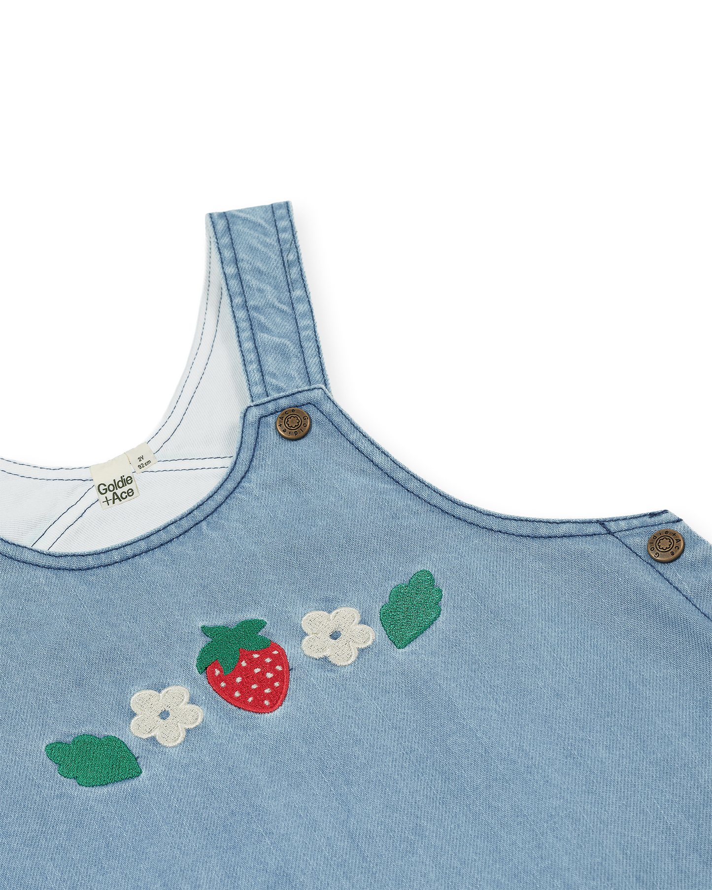 Goldie + Ace Wild Strawberry Pinafore Dress