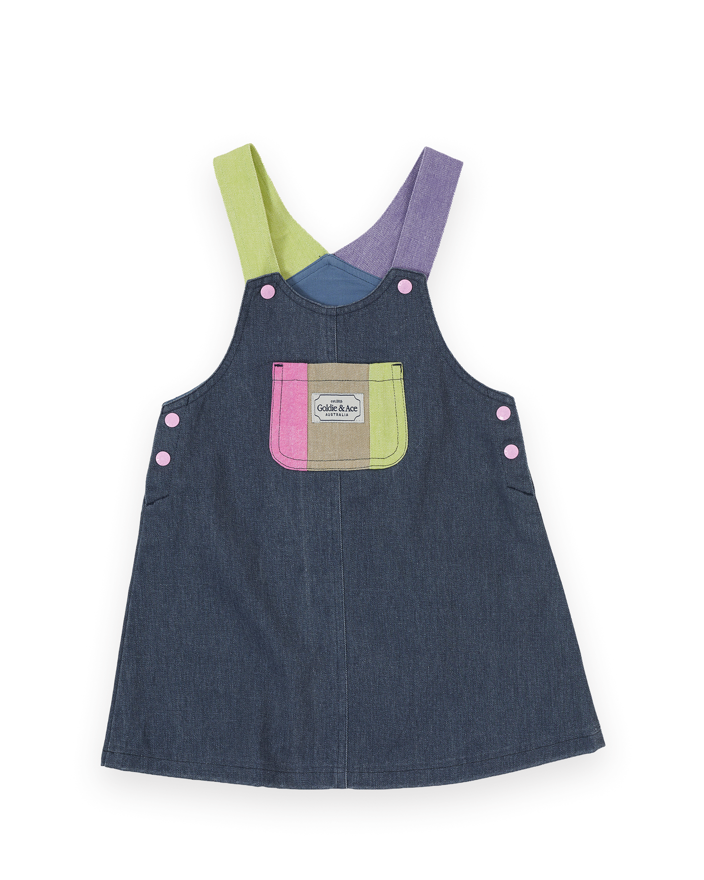 Goldie + Ace Colour Pop Pinafore Dress