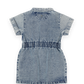 Goldie + Ace Piper Pinstripe Denim Belted Dress