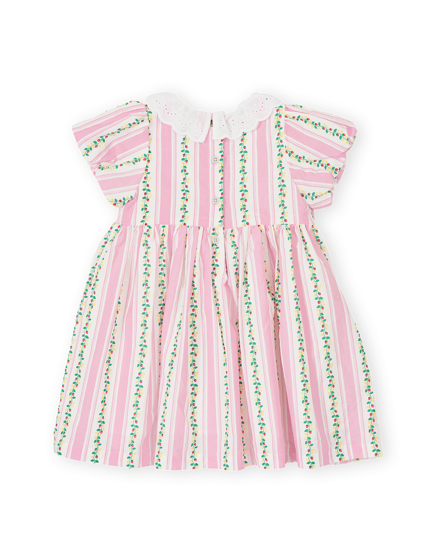 Goldie + Ace Antique Stripe Strawberry Flo Smocked Dress