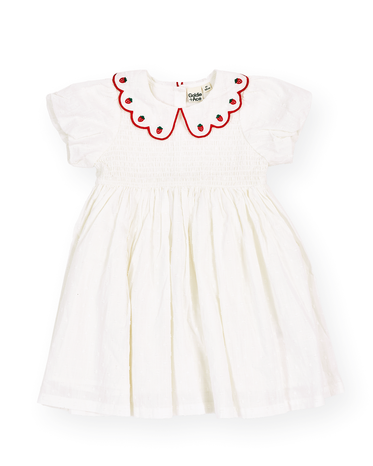 Goldie + Ace Sweet Strawberry Flo Smocked Dress