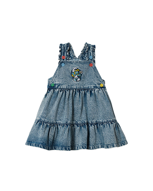 Goldie + Ace The Smurfette Pinafore Denim Dress