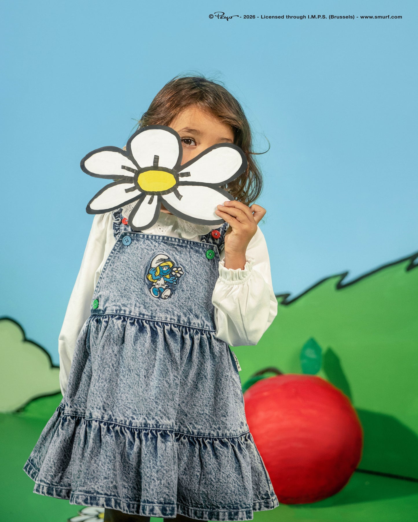 Goldie + Ace The Smurfette Pinafore Denim Dress