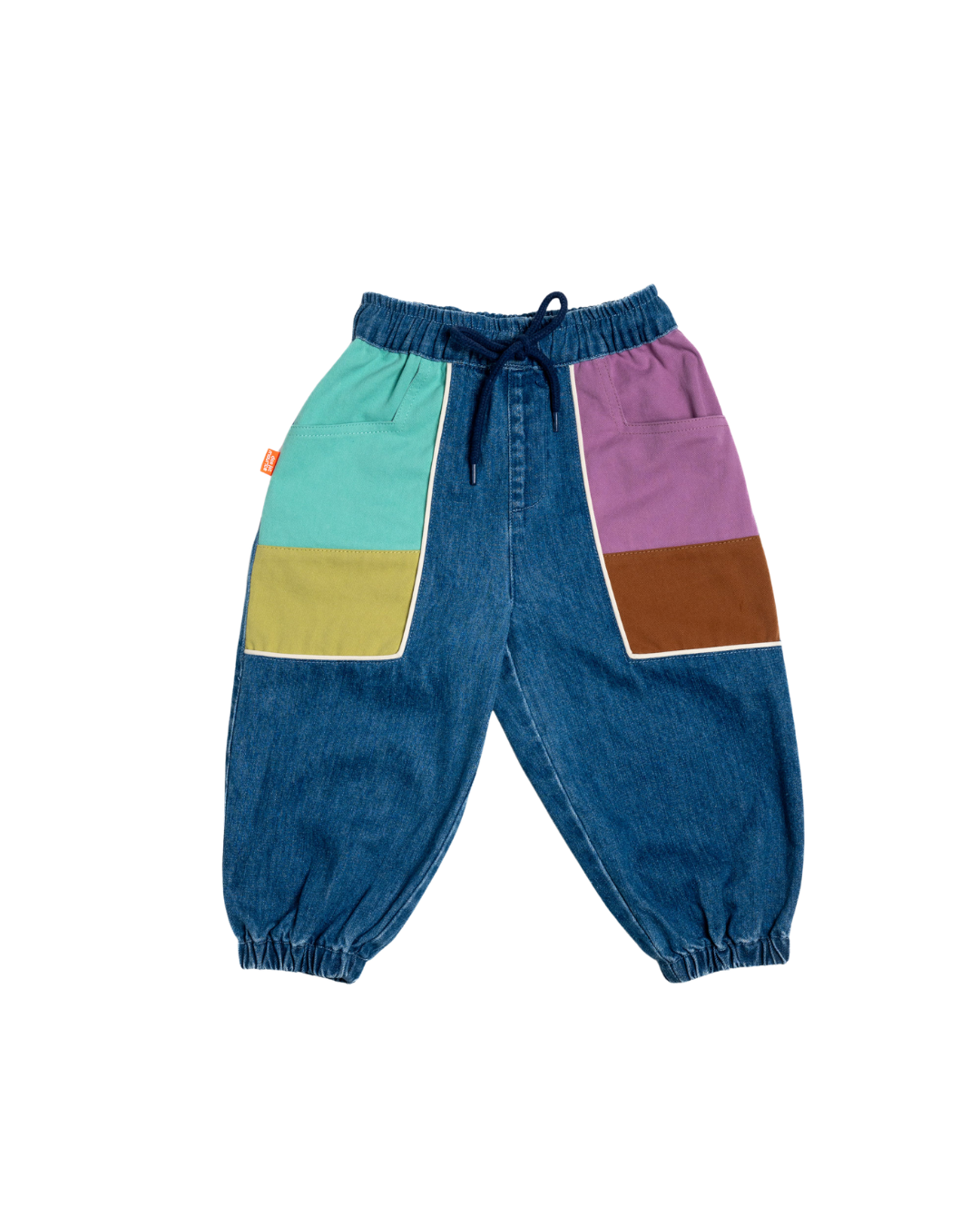 Das Ist Maurice Denim Barrel Pants | Colour Block