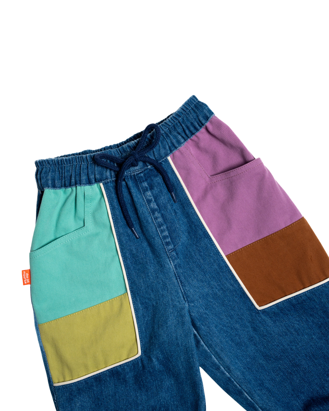 Das Ist Maurice Denim Barrel Pants | Colour Block