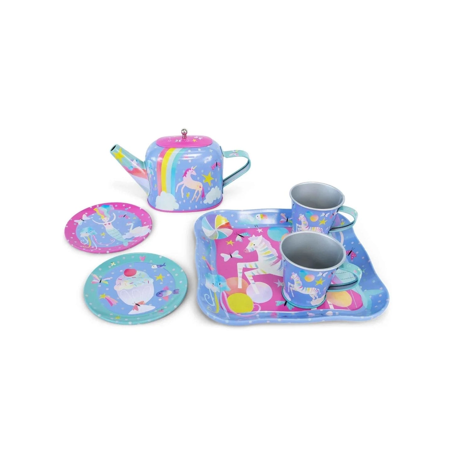 Floss & Rock 7 Piece Tin Tea Set | Fantasy