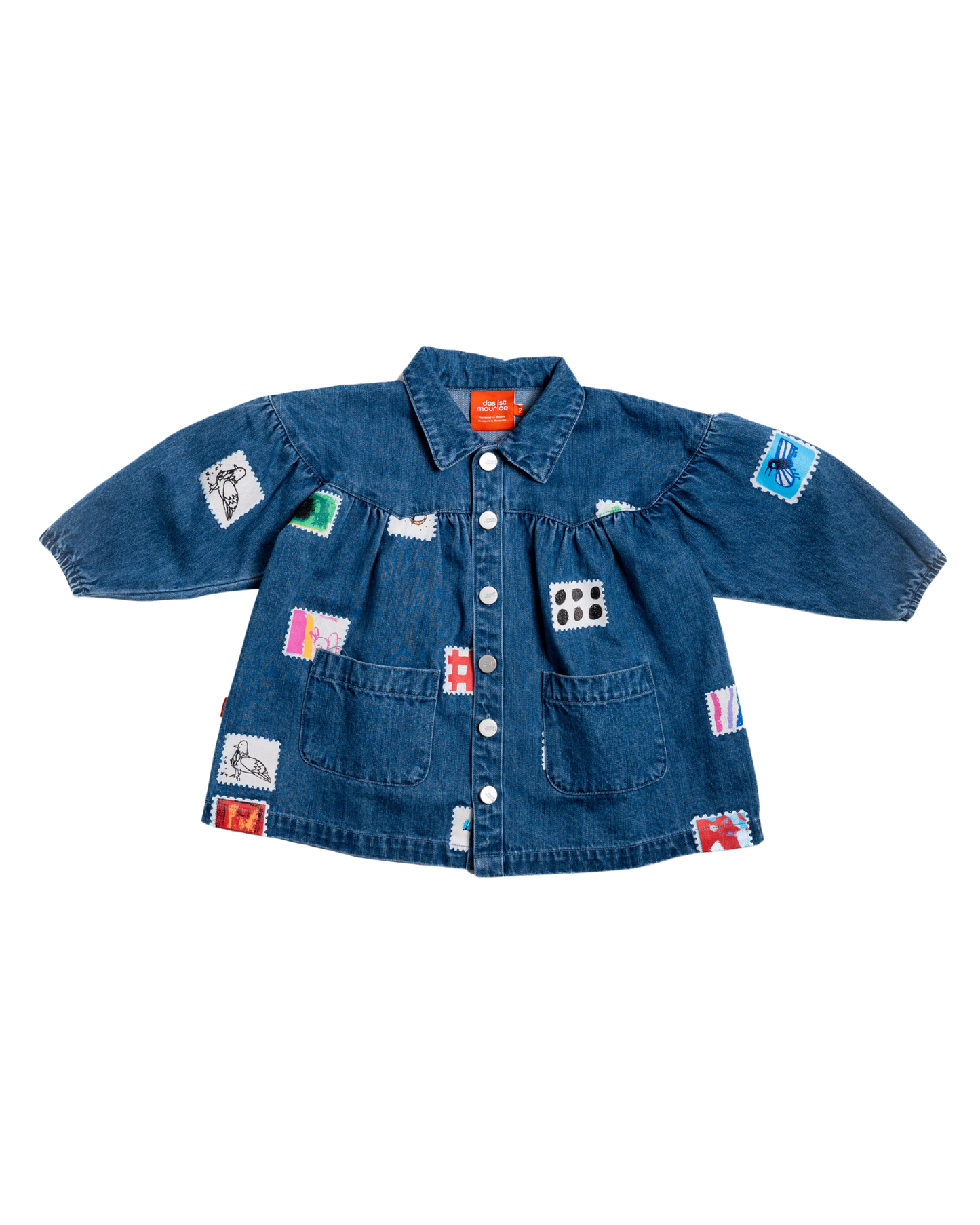 Das Ist Maurice  Denim Smock Dress | Stamps