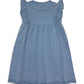 Milky Denim Frill Dress