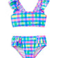 Milky Picnic Check Bikini