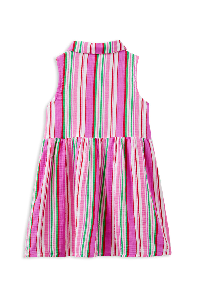 Milky Crinkle Stripe Dress