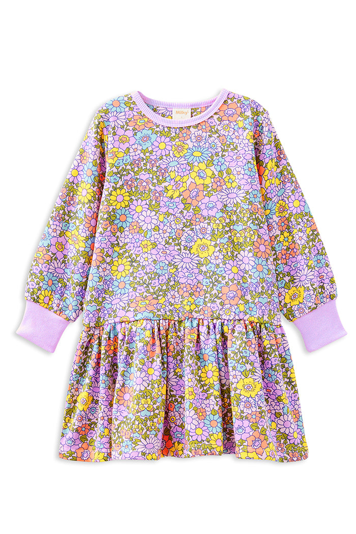 Milky The Sunshine Club Sweater Dress Floral