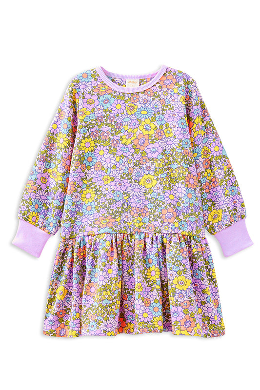 Milky The Sunshine Club Sweater Dress Floral