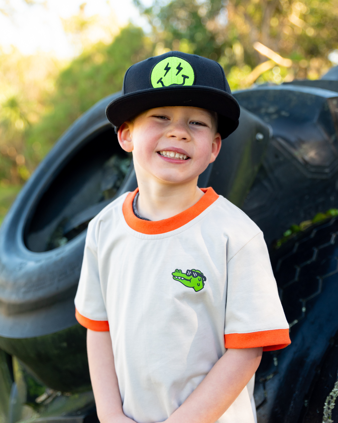 Band of Boys Retro Ringer Croc Tee
