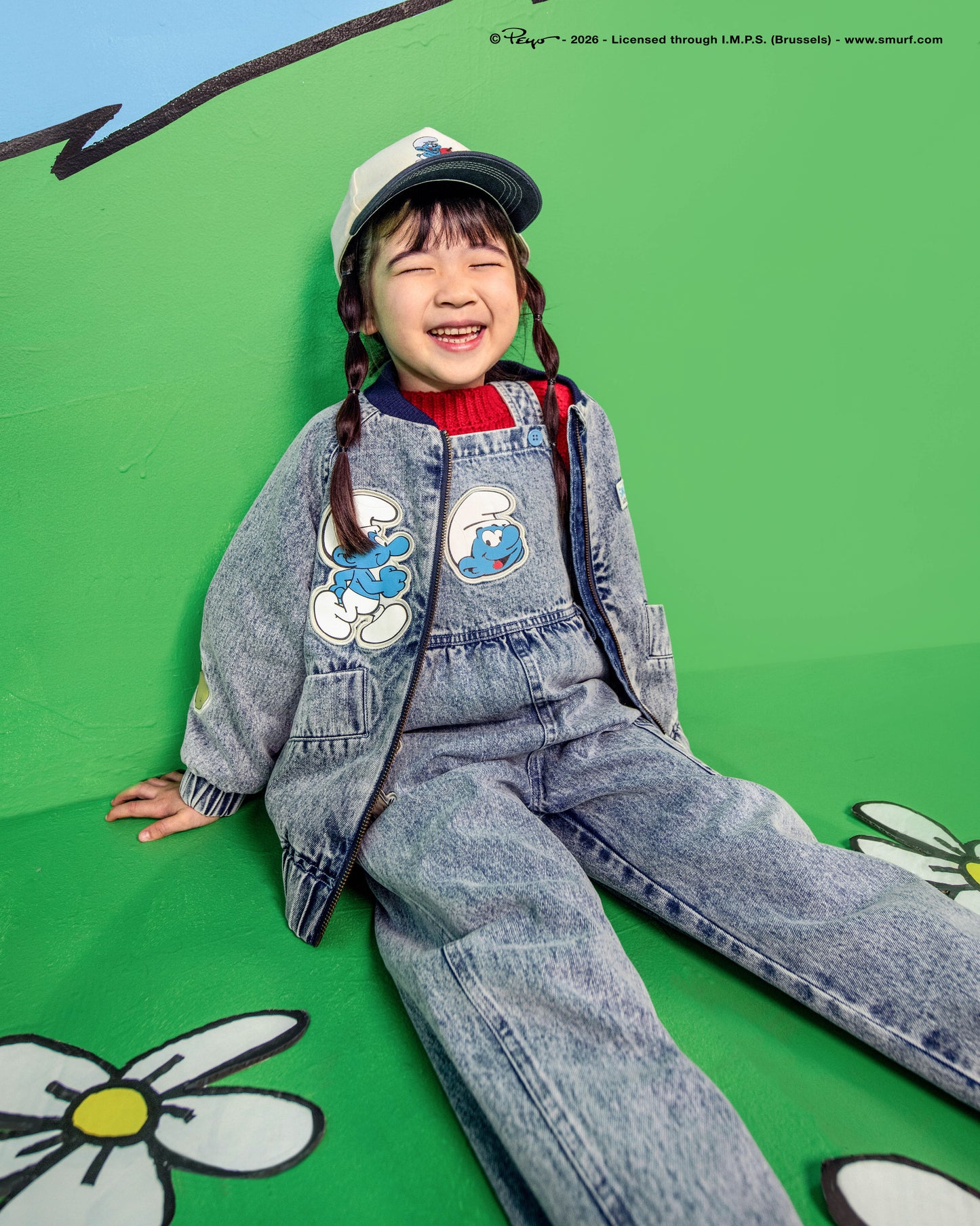 Goldie + Ace The Smurfs Badge Bomber Jacket