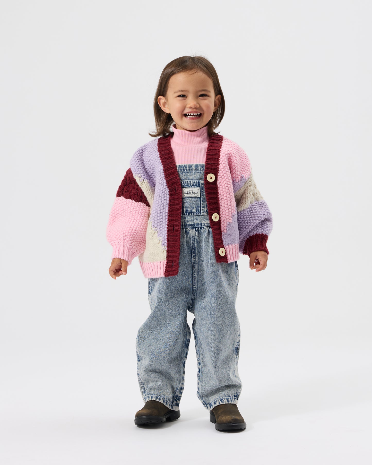 Goldie + Ace Austin Vintage Washed Denim Overalls