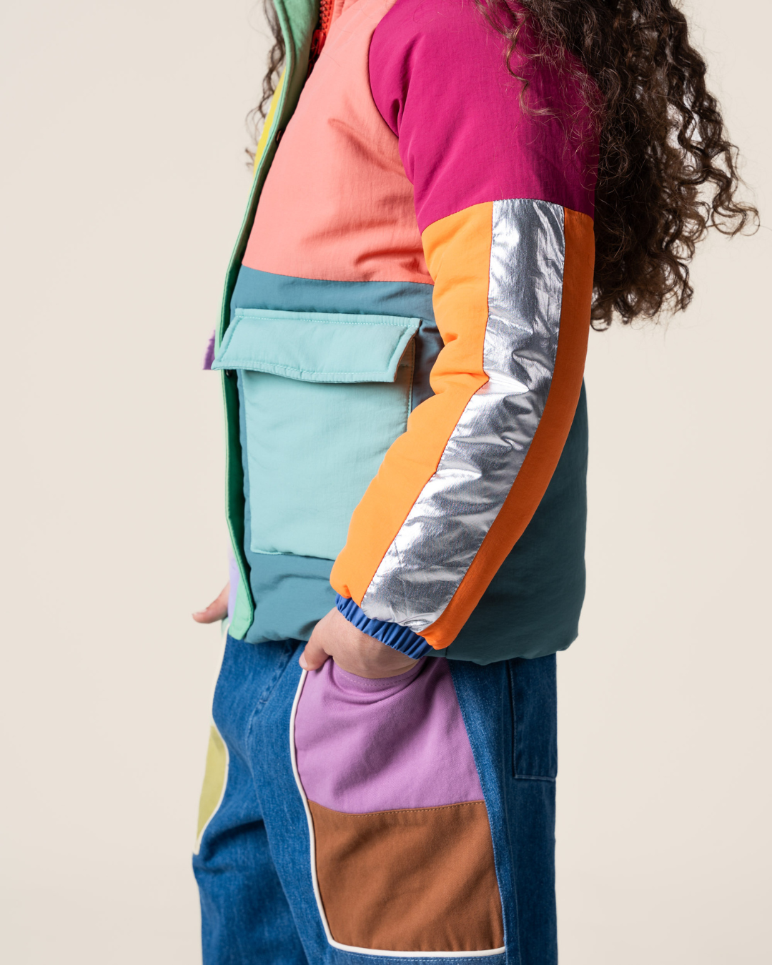 Das Ist Maurice Denim Barrel Pants | Colour Block