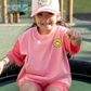 The Girl Club Coral Happy Icons Tee