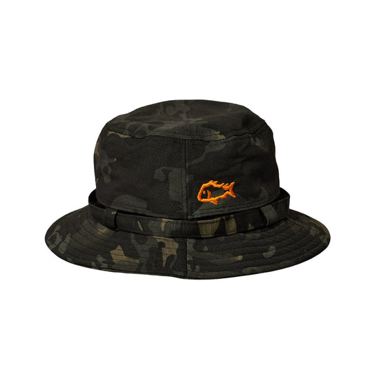 Just Another Fisherman Mini J.A. Fisherman Wide Brim Black Camo