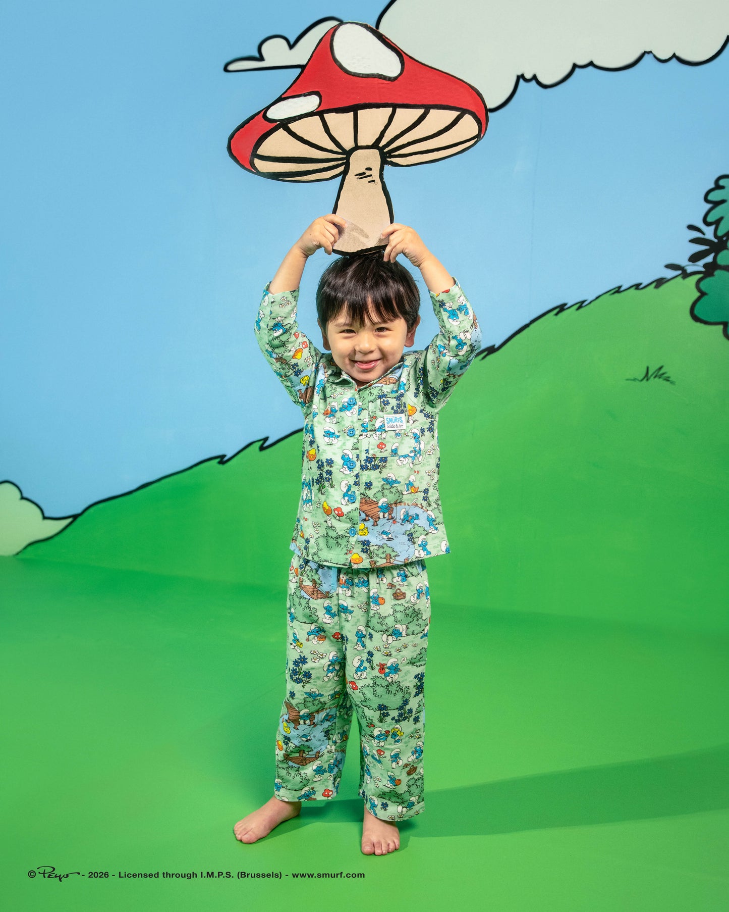 Goldie + Ace The Smurfs Village Pyjama Set